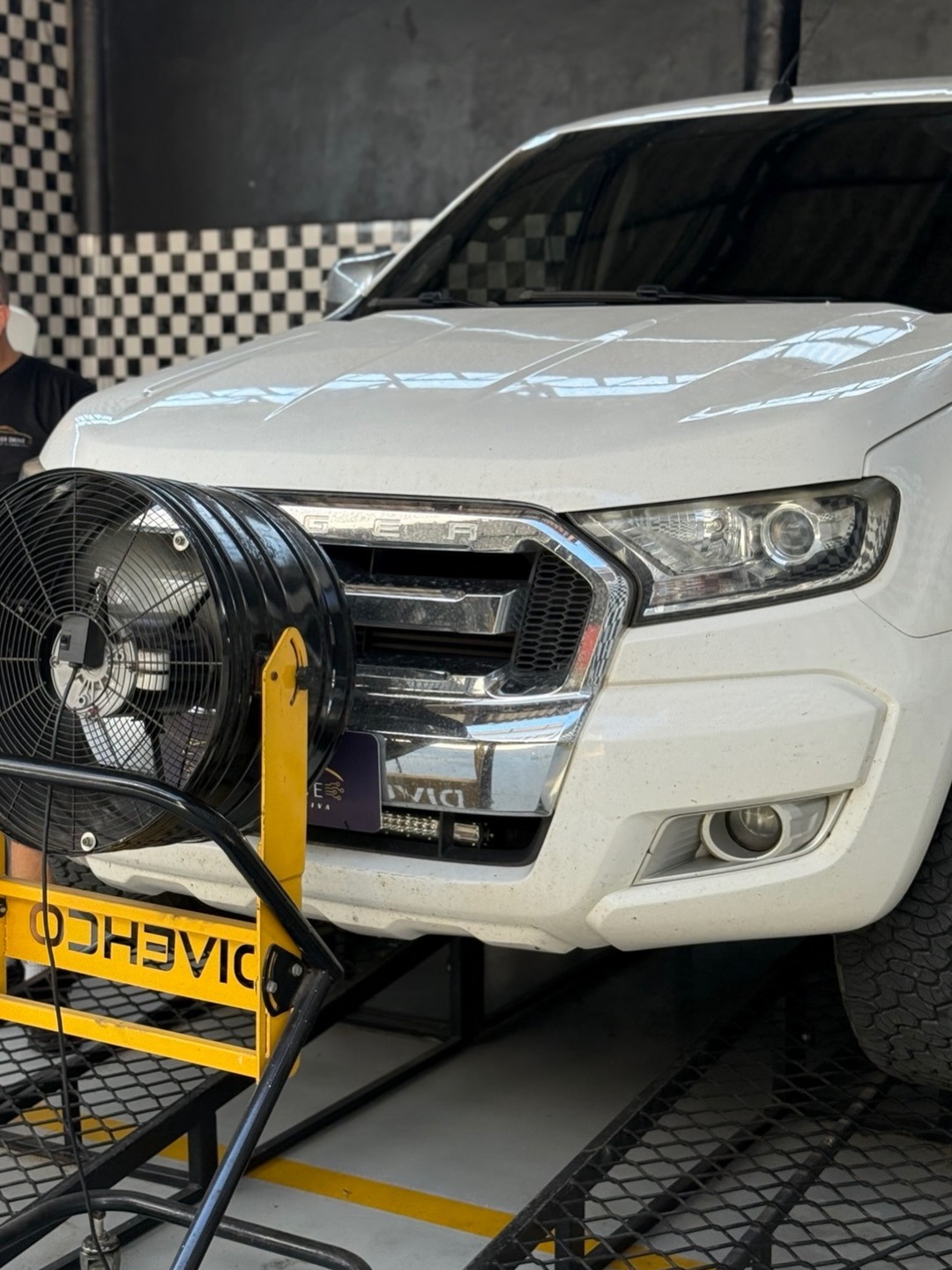 Ford Ranger no dinamômetro